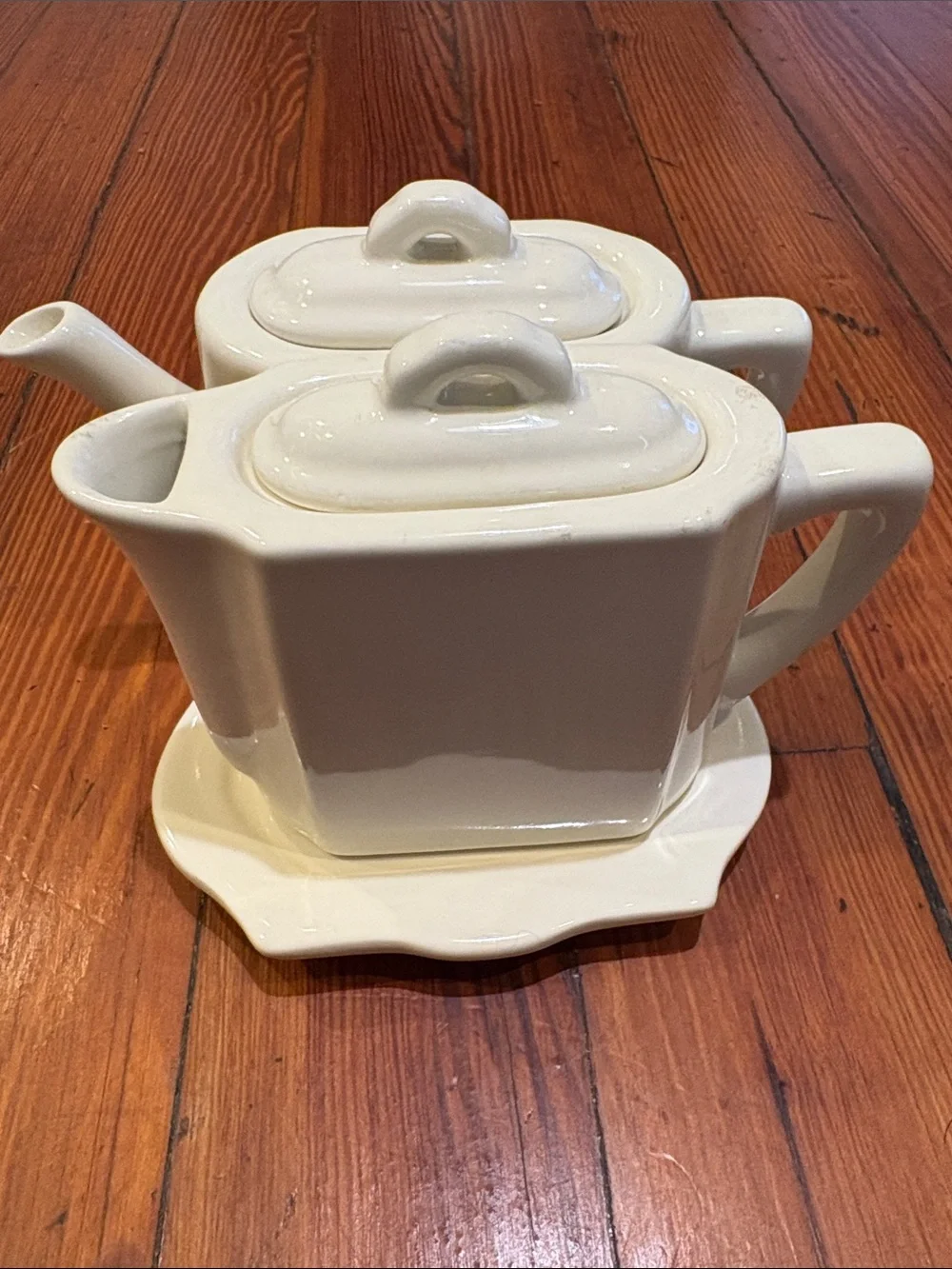 Restoration Hardware 2 Piece French Inspired Ceramic Creamer And Tea Pot